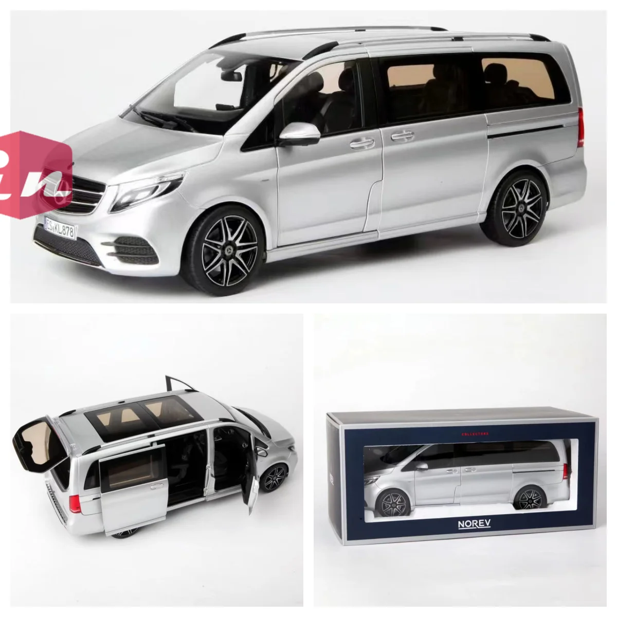 

1/18 Scale NOREV V-Class V260 MPV Diecast Model Car DieCast Model Car Collection Limited Edition Hobby Toy Car