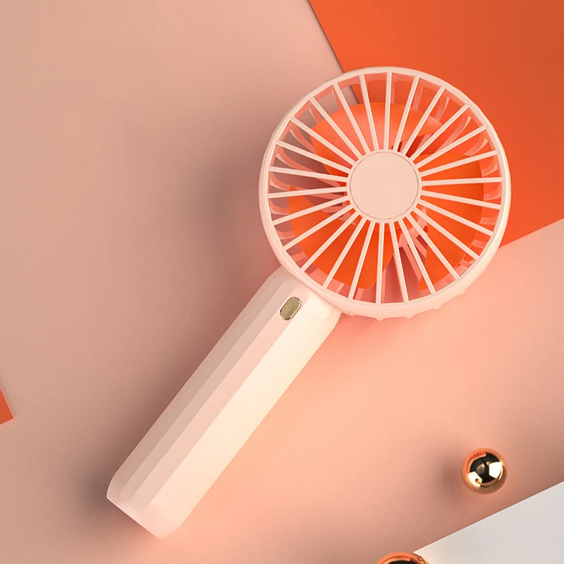 

Summer Cooling Mini Portable Fan USB Rechargeable Creative Mute Small Handheld Electric Fan Home Outdoor Travel Hand Hold Cooler
