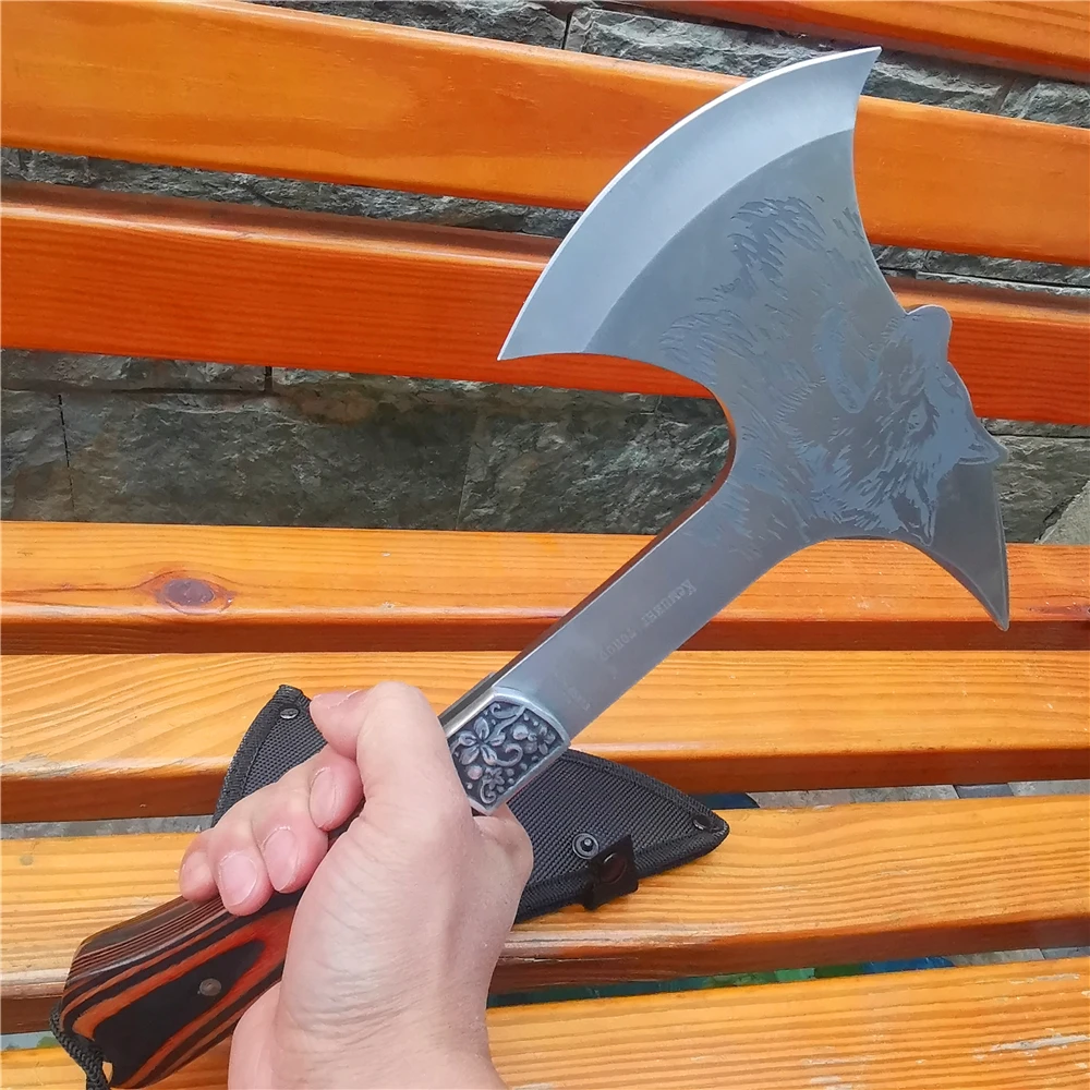 330 мм топор Тактический кемпинг военный боевой Томагавк Кливер садовый ручной