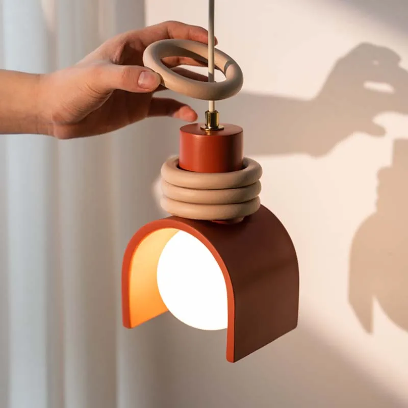 Современная Подвесная лампа для гостиной столовой кабинета спальни полимерная