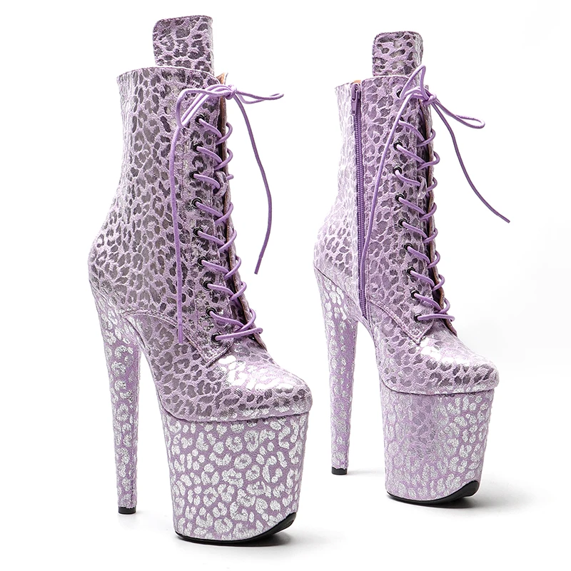 Leecabe 20CM/8inch  Exotic fashion  high heel Nightclub Stage platform Pole Dance boot club show 3B