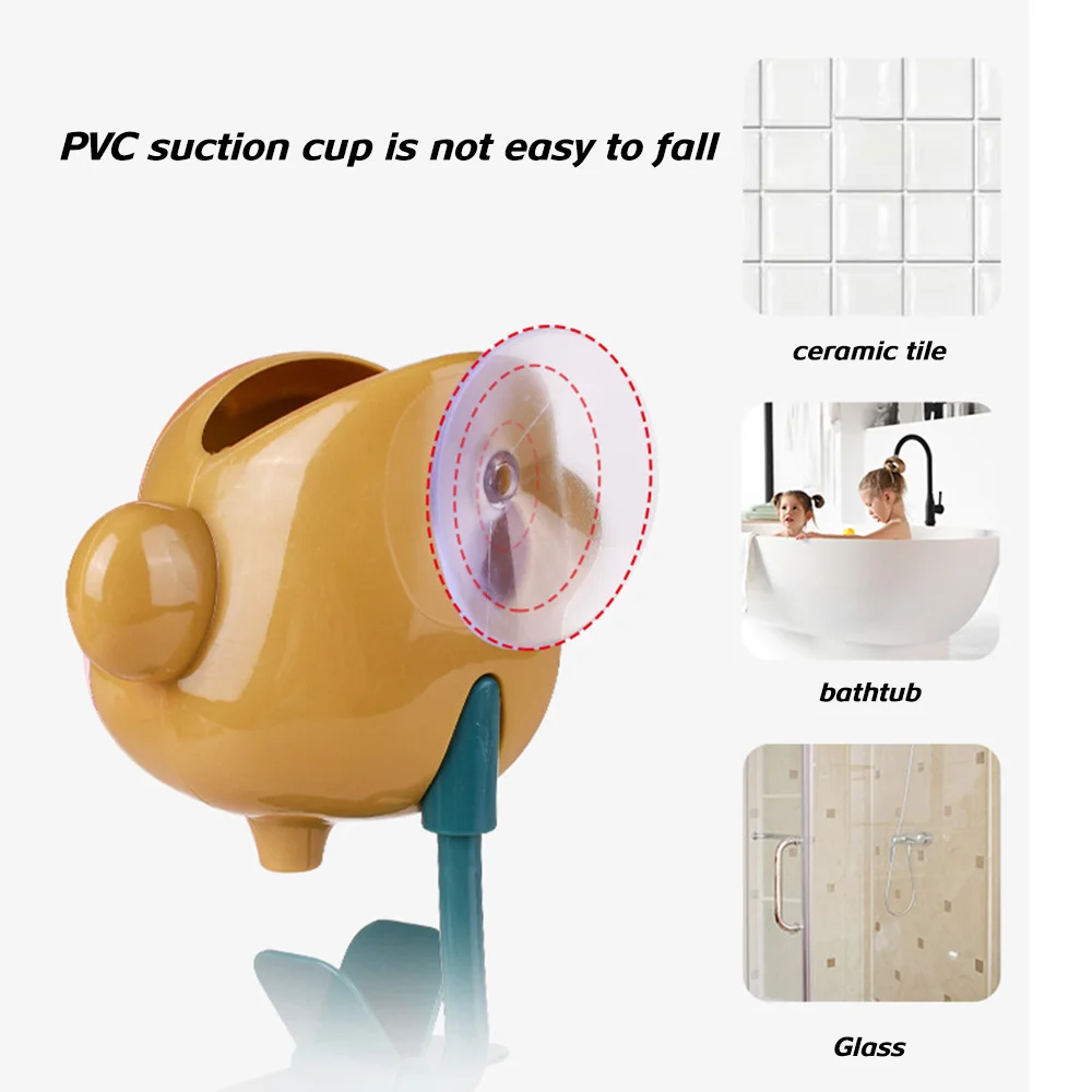 

4 Pieces Set of Children's Bath Wall Waterfall Spinning Flow Toys Suction Cup Water Toys Plastic Bathroom Windmill Rotating AN88