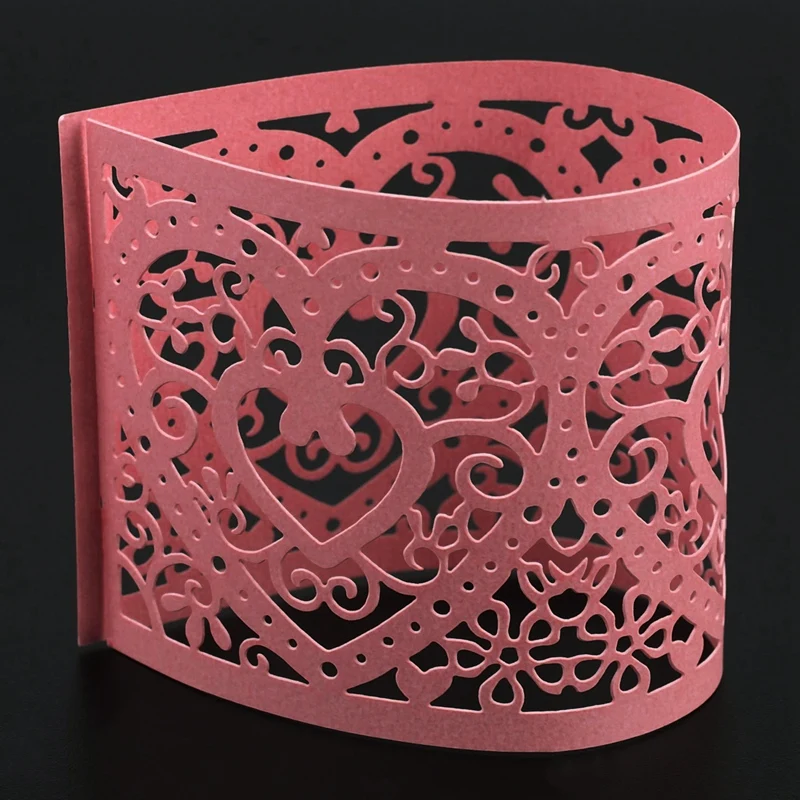 Набор из 6 светодиодных абажуров для свечи украшение в виде сердца абажур