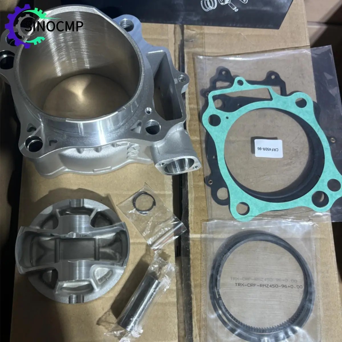 

1 комплект, комплект для восстановления верхнего цилиндра поршня двигателя для Honda CRF450R CRF 450R 2002-2008 годов, диаметр стока 96 мм