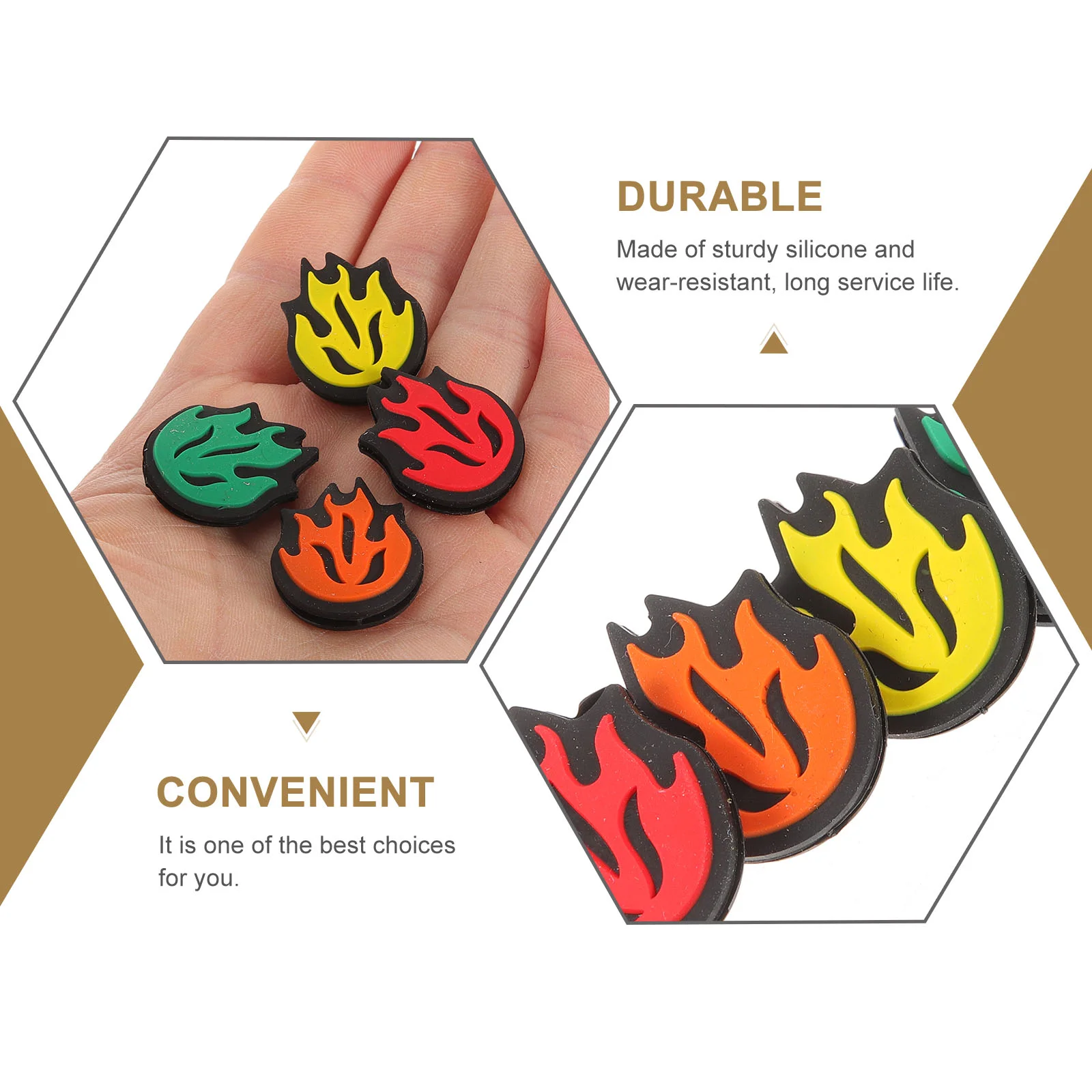 8 шт. теннисная ракетка с пламенем амортизатор гаситель вибрации демпфер для