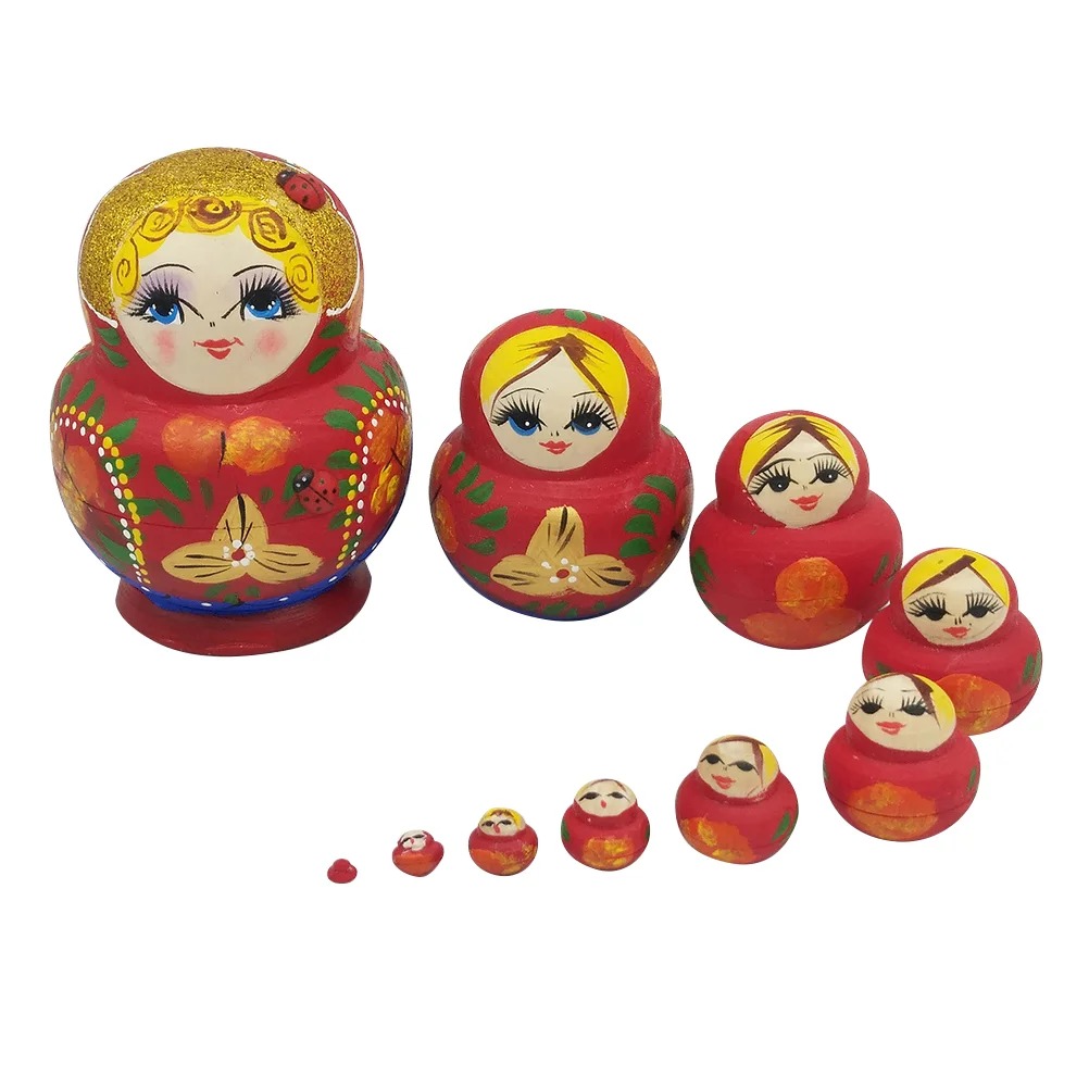 

10-слойные деревянные куклы, 10 шт.