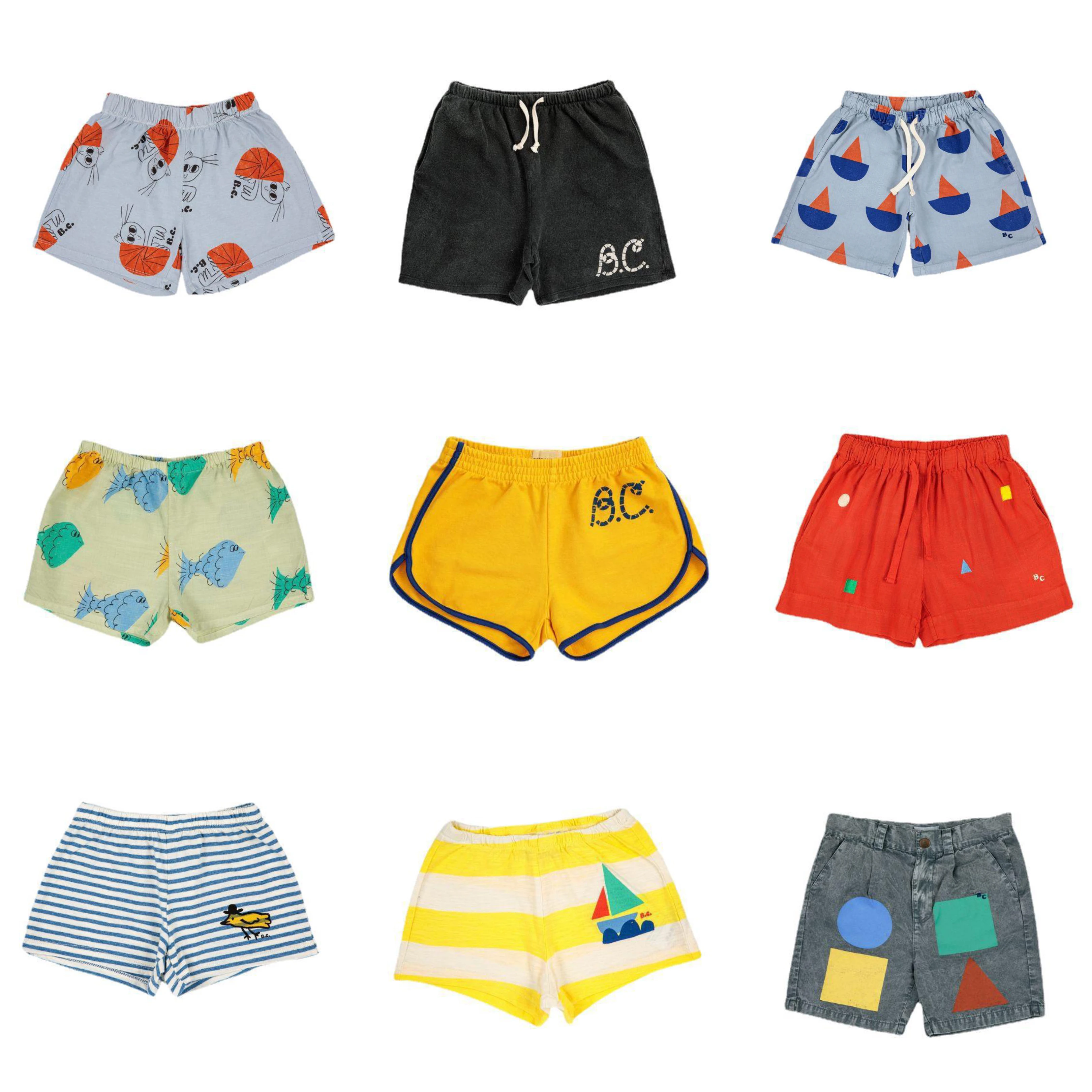 

Kids Girls Boys Shorts Bobo 2023 New Summer Cartoon Pattern Print Children Casual Short BC Brand Designer Toddler Baby Bottoms