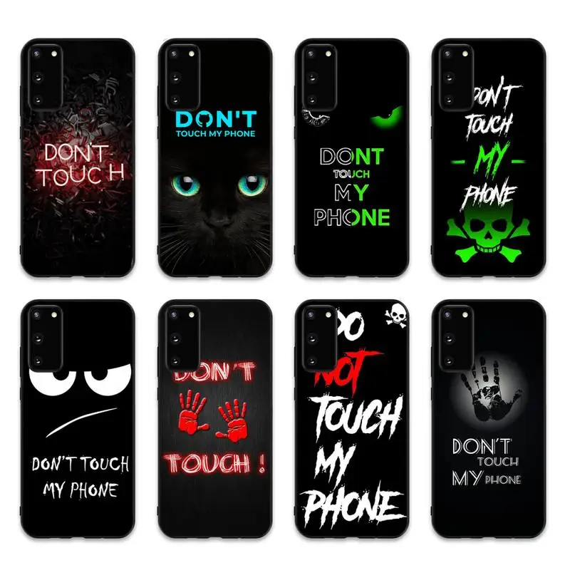 

Do Not dont Touch My Phone Phone Case for Samsung S20 lite S21 S10 S9 plus for Redmi Note8 9pro for Huawei Y6 cover
