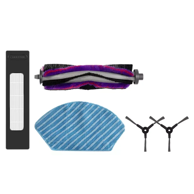 

Pcs for Midea M7 I10 M71CN Robotic Vacuum Cleaner Replacement Kit Mop Cloth Roller Brush Filter Side Brush