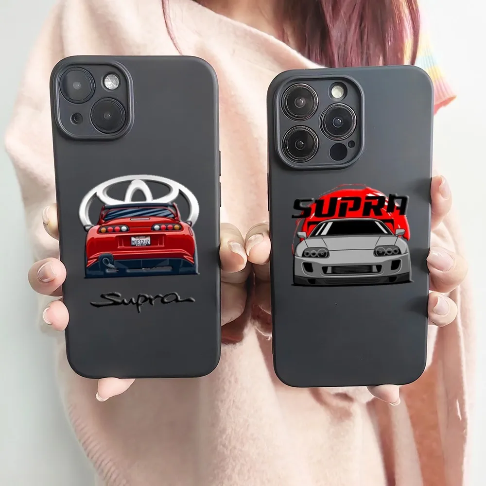 

Суперчерный силиконовый чехол для IPhone 14 Plus 13 12 Mini 11 Pro X XS XR Max