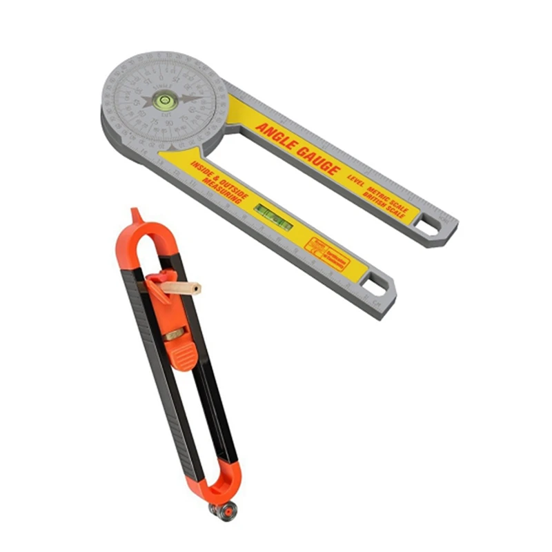 

Big Deal Contour Gauge With Lock, Precise/Irregular Contours And Angle Template Tool, Irregular Contours Measurement