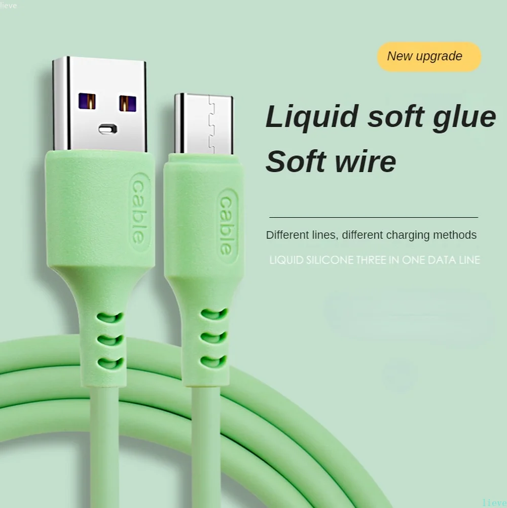 

1.2M Liquid Silicone USB Type C Cable For Huawei Mate P40Pro Super Charge Cable Data Cable For Xiaomi oppo usb type c cable olaf