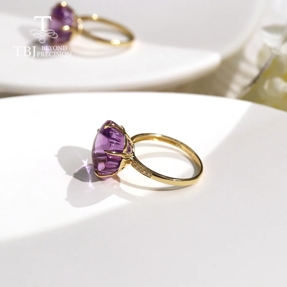 Кольцо женское из желтого золота с бриллиантами Ювелирное Украшение натуральным