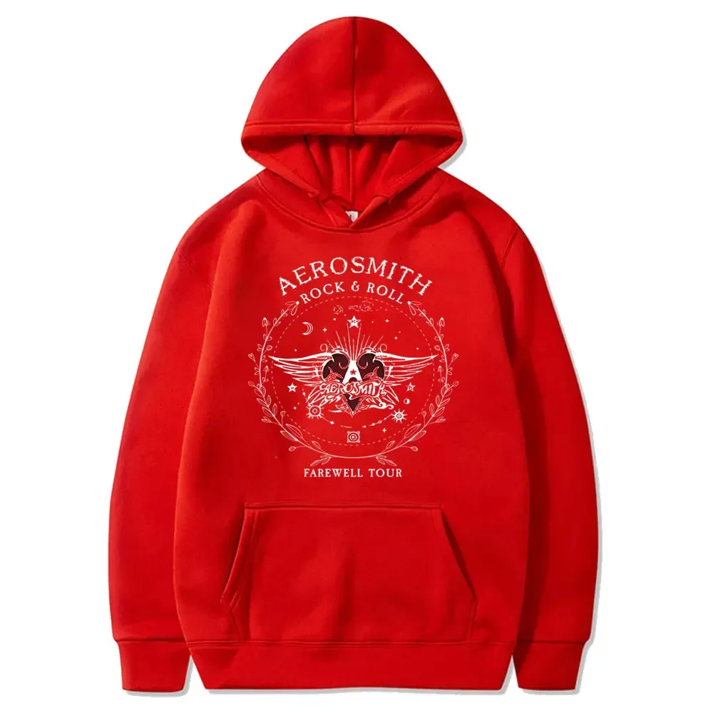 Фото Aerosmith Farewell Tour Осенние толстовки Farewell Tour Hard Rock Спортивный костюм Повседневная свободная рубашка в стиле ретро Фэнтезийная одежда Y2K Топ унисекс №5