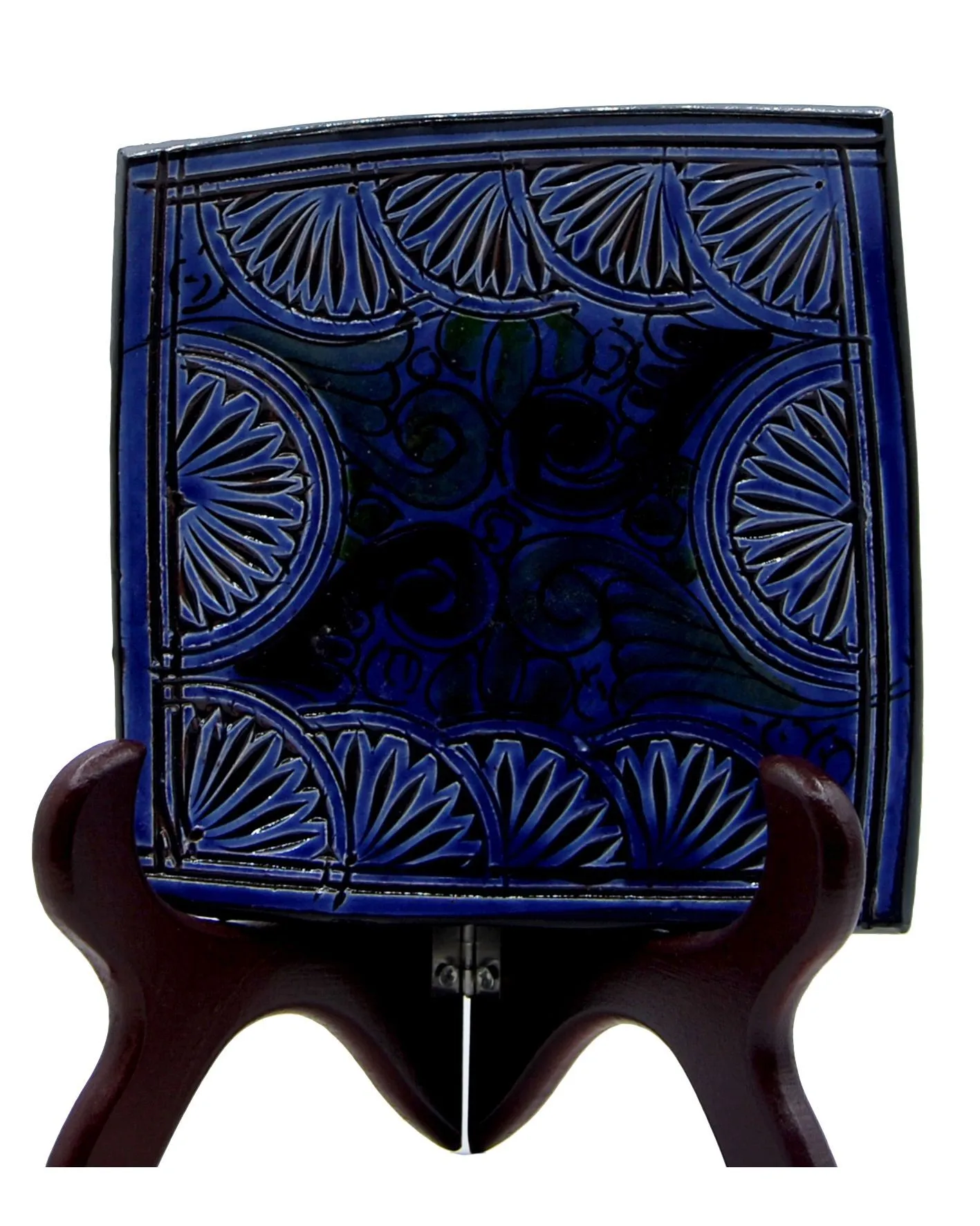 Тарелка для этнических поделок керамическая Терракотовая стена до Марокко 1206190906