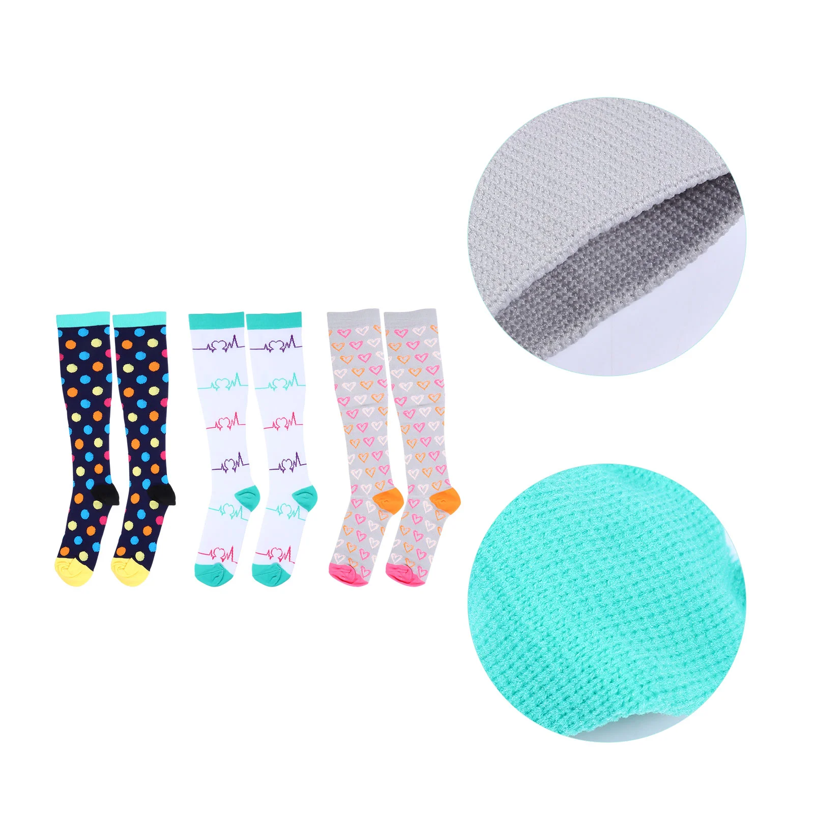 

Socks Stockings Support Sports Women Ankle Athletic Adult Breathable Running Sleeve Leg Knee Dress Polka Hiking Fasciitis Sock