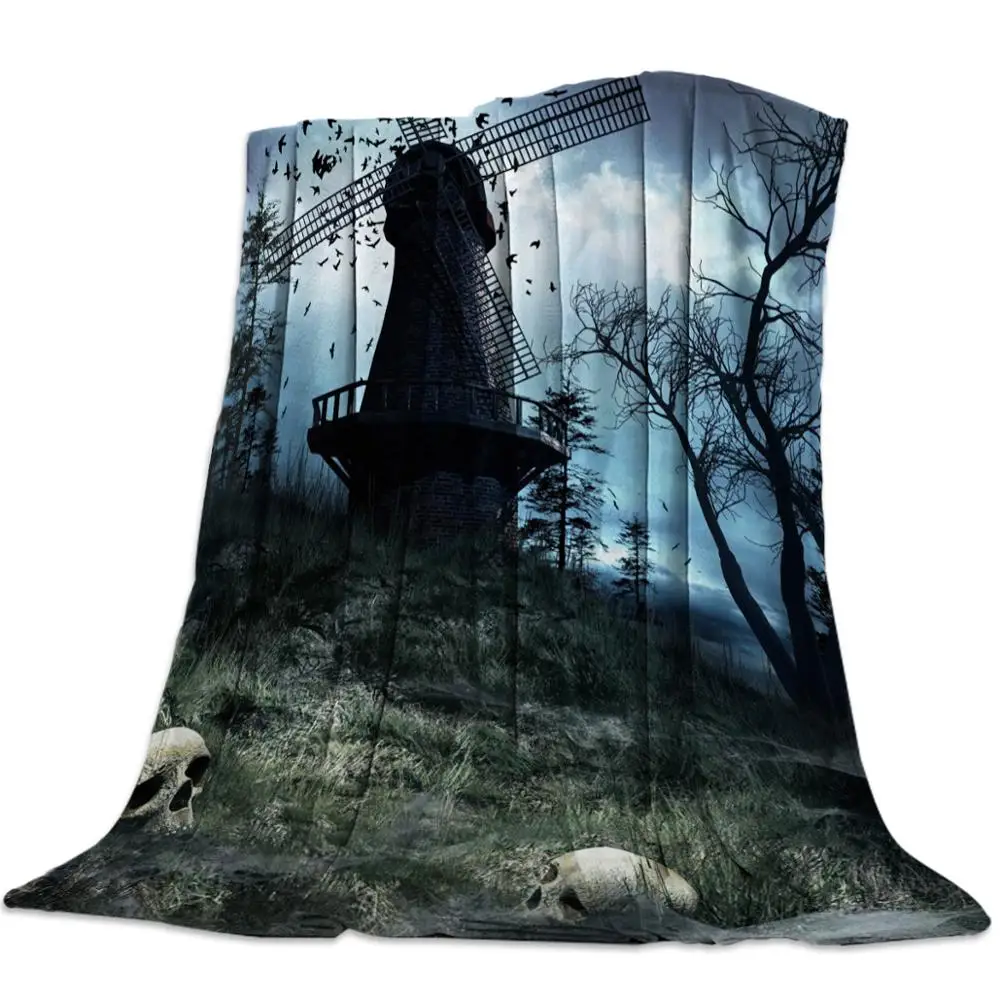 

Fleece Throw Bed Blanket Lightweight Super Soft Cozy Whole Lotta Horror Skull Gift for Adults Kids Queen King Size Bones Blanket