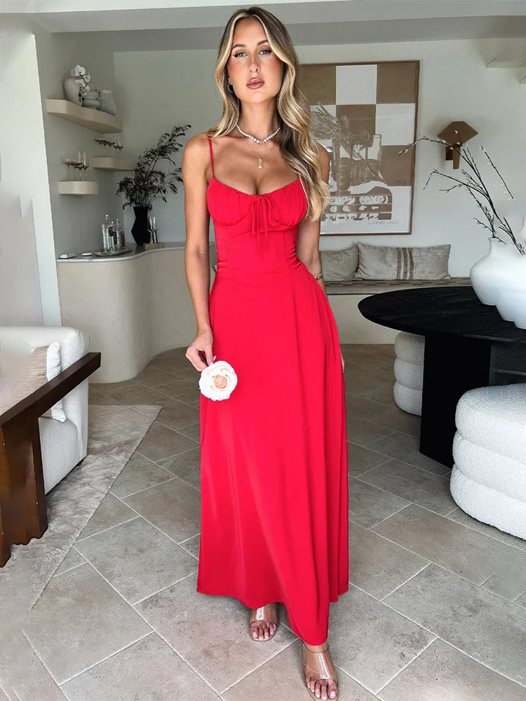 Элегантное платье-макси Townlike с длинным поясом ТРАПЕЦИЕВИДНОЕ женское платье на