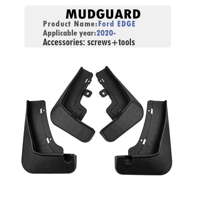 

2019 2020 2021 2022 2023 2024 ДЛЯ Ford EDGE Брызговики на крыло Брызговики Автомобильные аксессуары Передние и задние 4 шт.