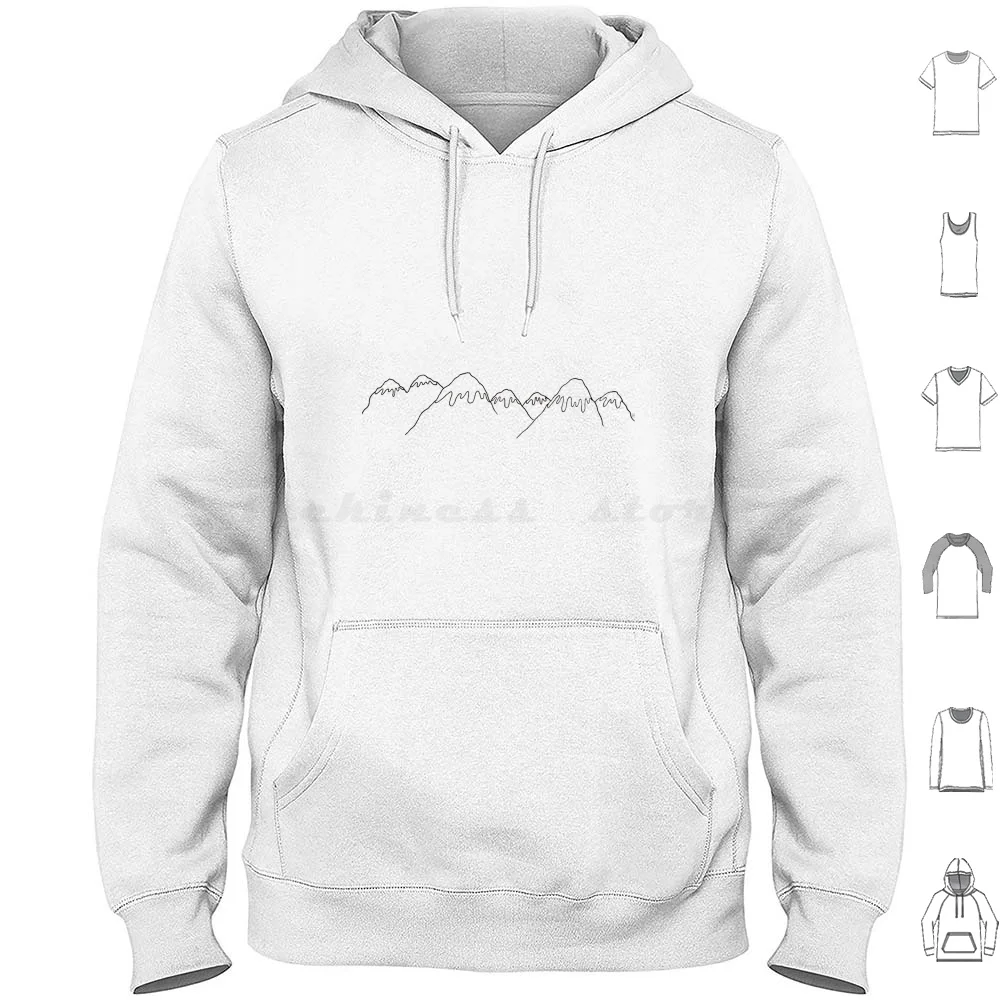 

Snowy Mountain Range Hoodies Long Sleeve Mountains Snow Mountain Range Mountain Top Winter Montana Mountains