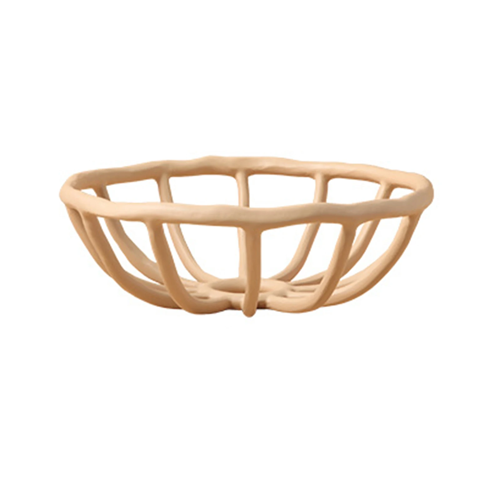 

Multifunction Home Fruit Basket Dining Room Storage Bowl Snacks Resin For Kitchen Counter Easy Clean Geometric Tea Table Hotel