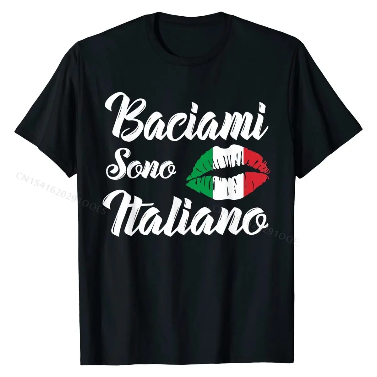 

Забавная Мужская футболка Baciami Sono Italiano Kiss Me Im Итальянская Италия забавная футболка облегающие 3D хлопковые мужские топы футболки