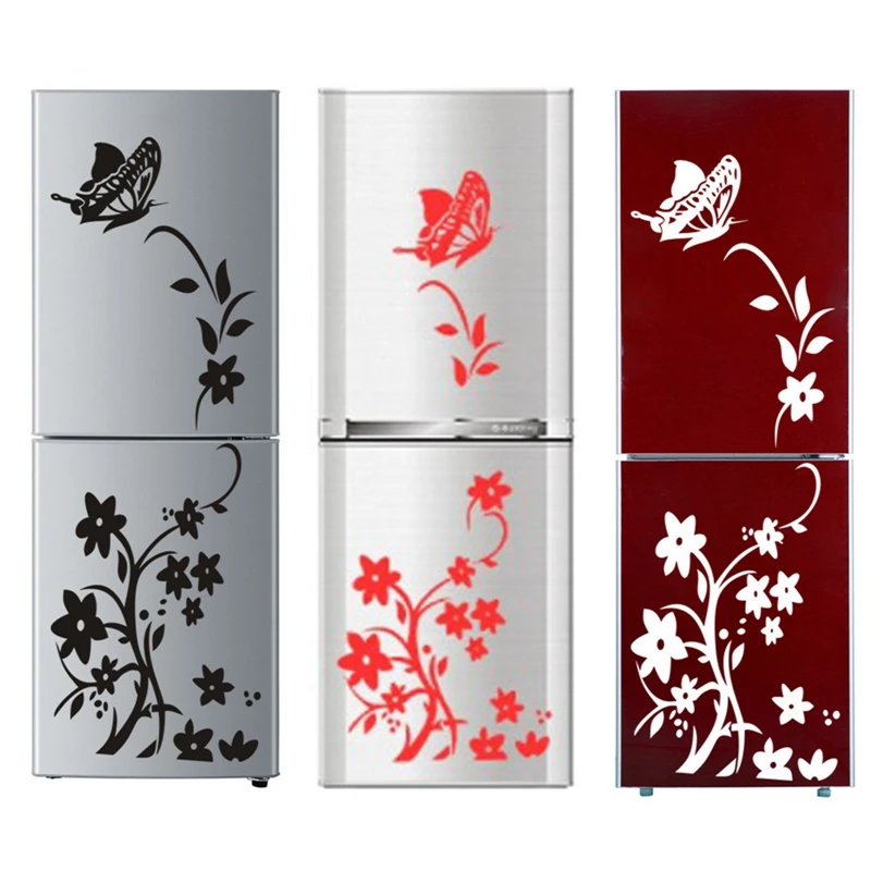 

Creative Butterfly Refrigerator Sticker Home Decoration Kitchen Mural DIY Wall Stickers Party Sticker Kids Room Wallpaper