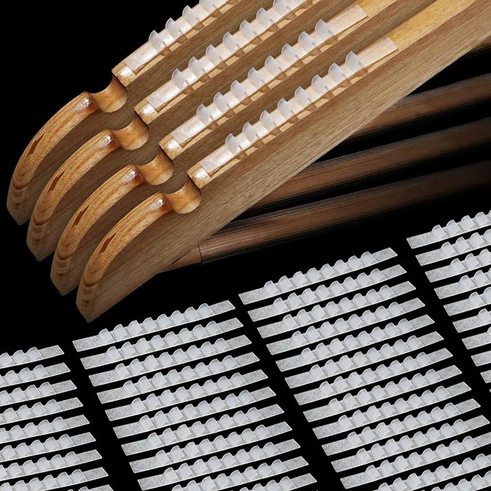 

200/300/500pcs Clothes Drying Rack Anti Slip Strip Scale Handle Hanger Silicone Gear Anti-Slip Strip Home Anti-Skid Accessories