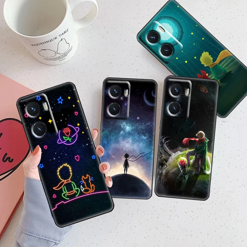 Cute little prince для OPPO A74 A72 A53 Reno 7 6 5 4 2 Find X3 X2 Z Lite Neo Pro Plus SE, черный телефон