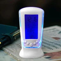 digital calendar temperature led digital alarm clock with blue back light electronic calendar thermometer led clock with time