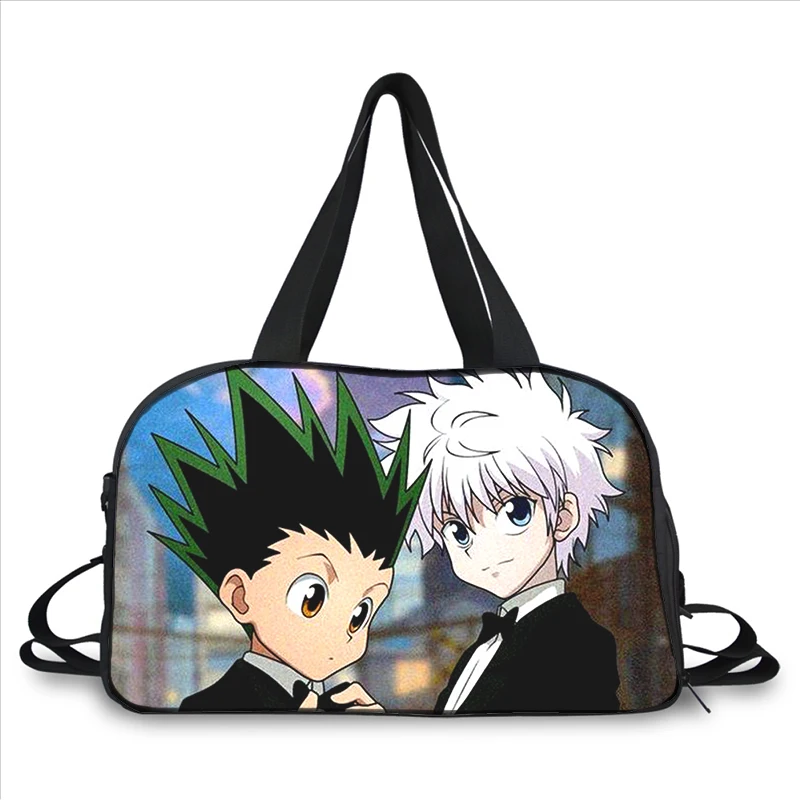 HUNTER×HUNTER Anime 3D printing fashion trend portable large capacity multi-function messenger bag travel bag