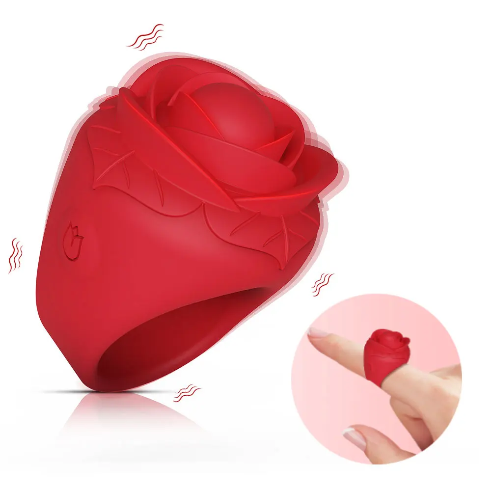 Товары для взрослых розы вибратор на палец женщин массажный мастурбатор флирта