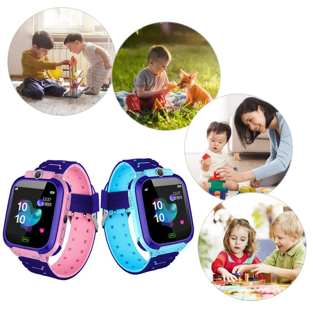 

Q12 Children's Smart Watch SOS Phone Watch Smartwatch for Kids with Sim Card Photo Waterproof IP67 Kids Gift for IOS Android Z5S