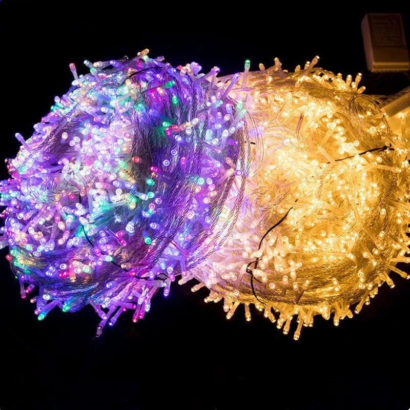 

Christmas Lights 10M 20M 30M 50M 100M Led String Lights Fairy Light 8 Modes Garland Lights 220V 110V for Wedding Party Holiday