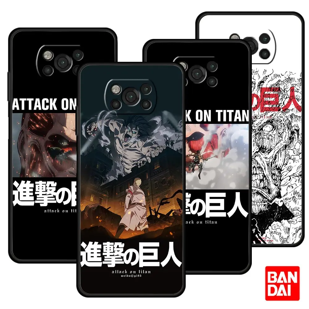 

Attack On Titan Anime Japan Case for Xiaomi Mi Poco X3 NFC F3 Redmi Note 9s 9 9A 9C 8 10 11 9T 8T K40 Pro Plus Back Cover Bag