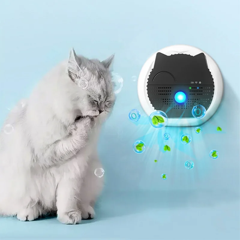 

Plastic Cat Odor Purifier Simple Operation Dog Cat Litter Deodorant Induction Recognition Built-In Battery MIni Pet Accessories