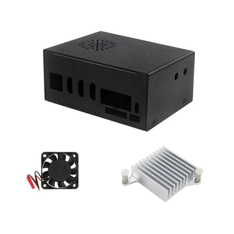 Для корпуса Orange Pi 5 Plus металлический корпус с охлаждающим вентилятором и