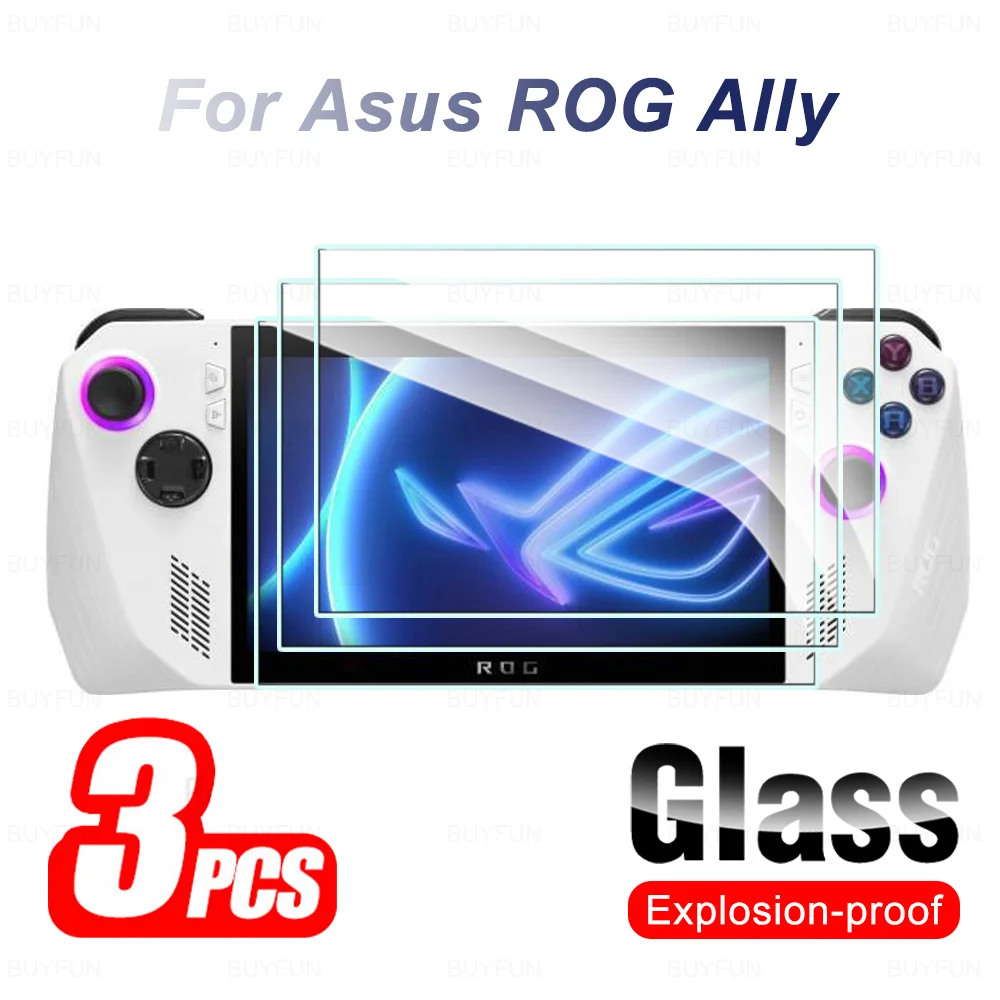 

3Pcs Protective Glass For Asus ROG Ally Tempered Glass For ROG Ally ROGAlly RC71L RC71X 2023 7.0inch Screen Protector Guard Film