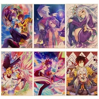 no game no life classic vintage posters kraft paper vintage poster wall art painting study aesthetic art wall painting