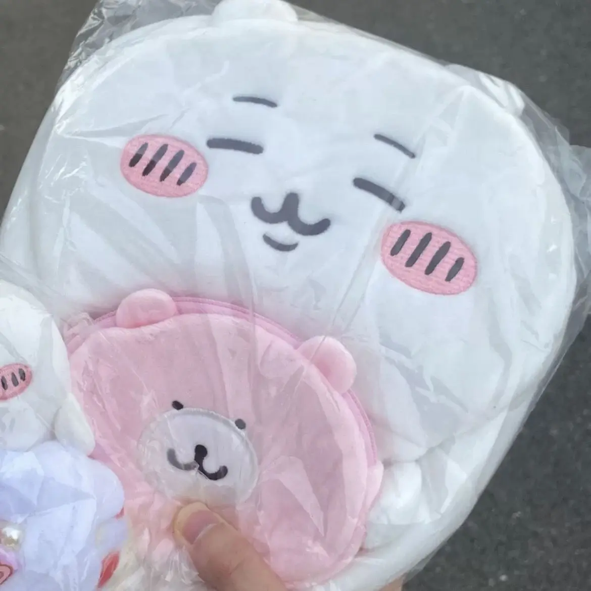 Милый Плюшевый Рюкзак Chiikawas Usagi Hachiware из аниме кавайная вместительная сумка для