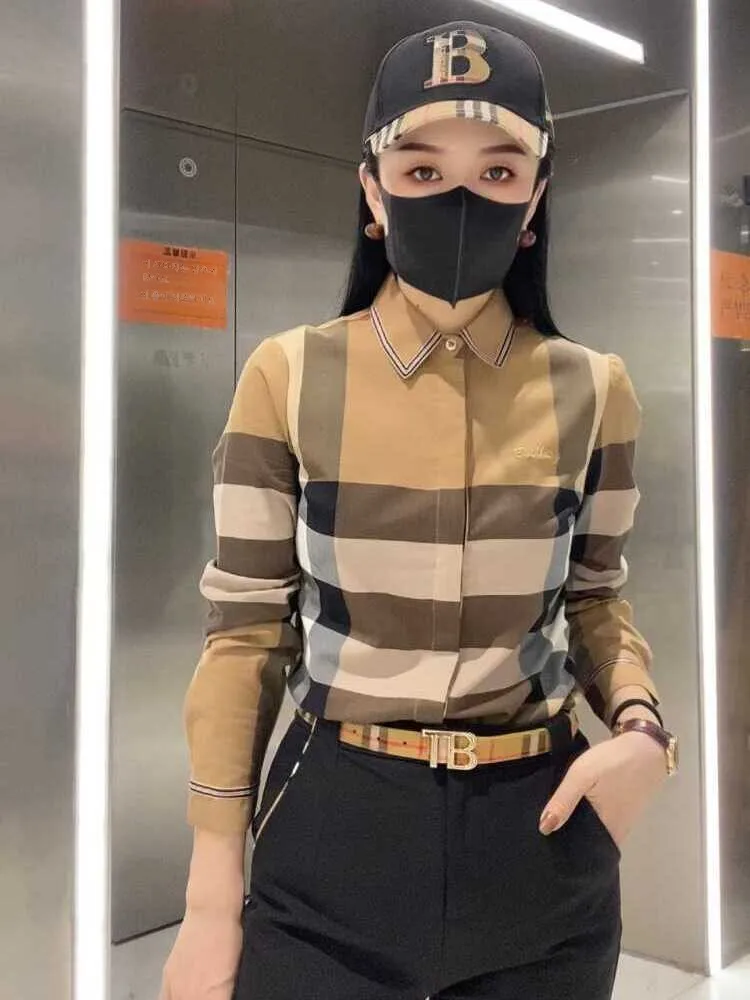 Spring and Autumn New High end Stripe Shirts Women clothes Casual All-matching Top High-End Fashion Western Sle Fashionable...