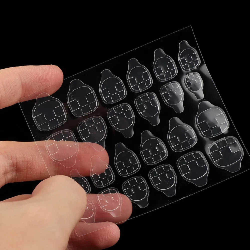

DIY Nail Tips Transparent Ultra Thin Double Sided Adhesive Stickers False Nail Art Extension Tools Nail Glue Accessories