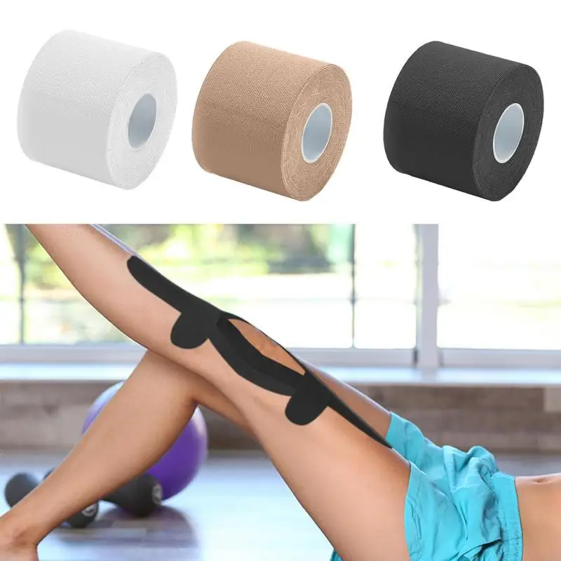 

Kinesiology Tape Waterproof Kinesiology Tape Roll Elastic Tape For Muscle Support And Injury Recovery Knee Support Kinetic Tape