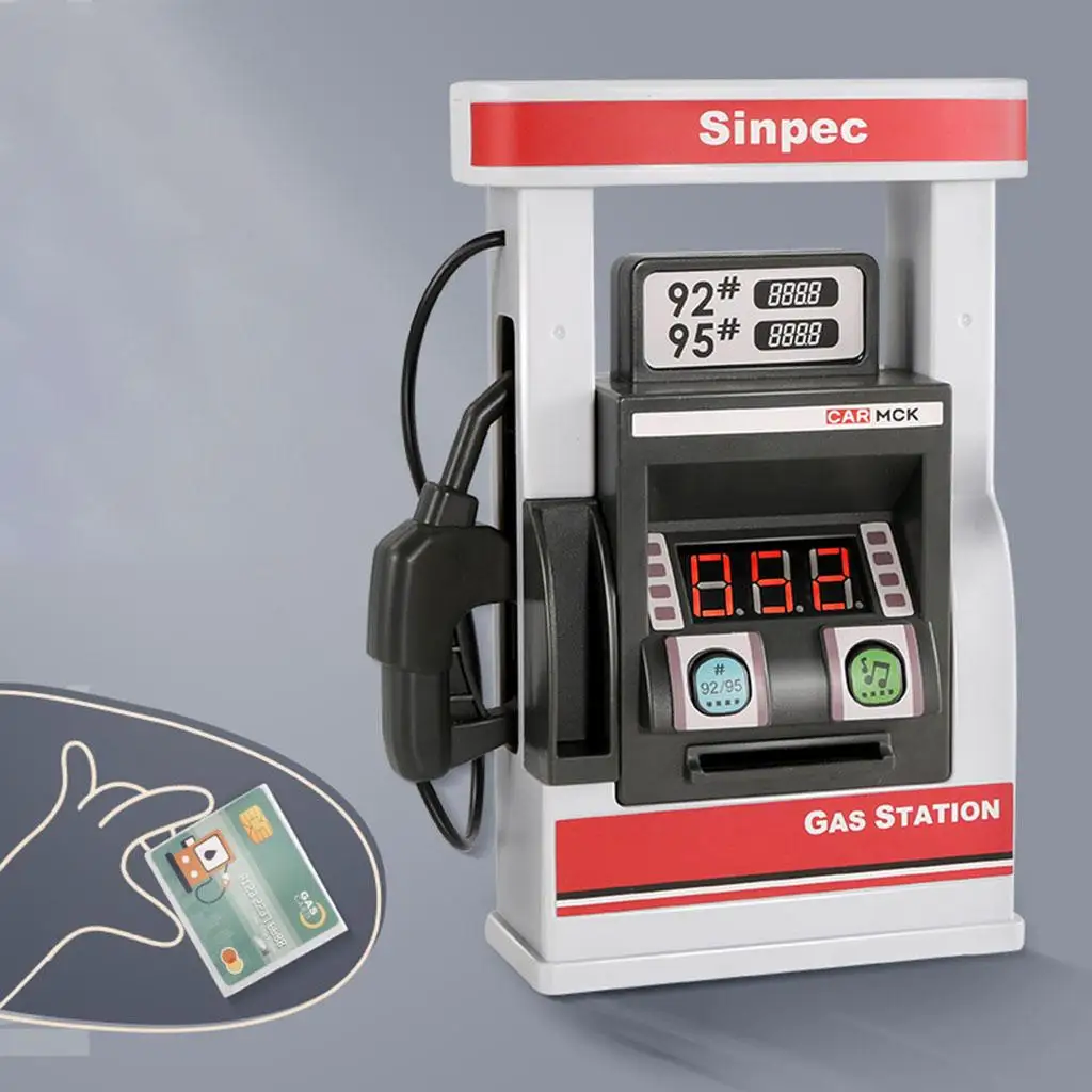 

1Set Gas Service Station Playset with Lights and Sounds Life Scenes Toys for Boys Girls Kids