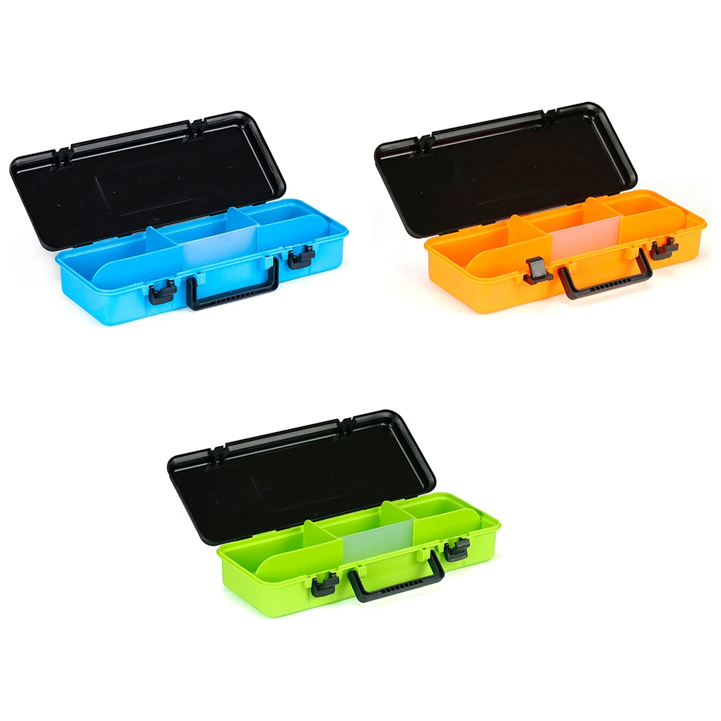 

4 Compartment Fishing Utility Box Folding Portable Handle Design for Stream Fishing Use