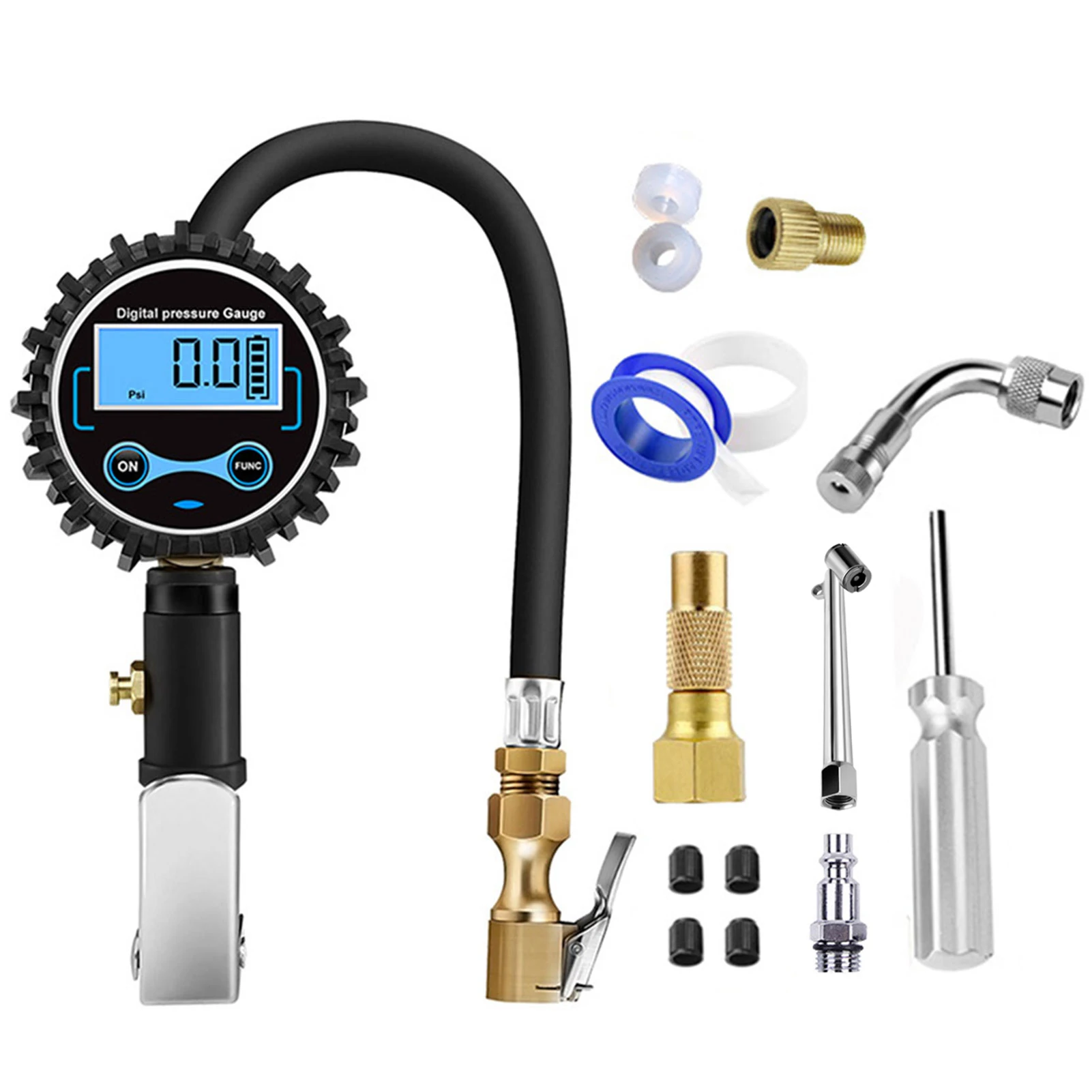 

Car Digital Tyre Iating Gun With Pressure Gauge For Car Truck Auto Tire Iator Air Tools LCD Back Light Tire Gauge