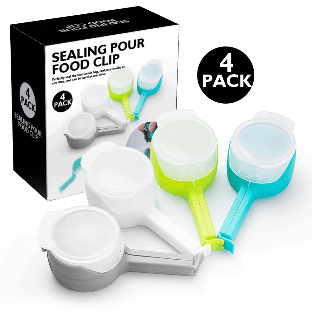 

Multi-function sealing clip food preservation sealing clamp tea moistureproof discharging mouth sealed plastic bags
