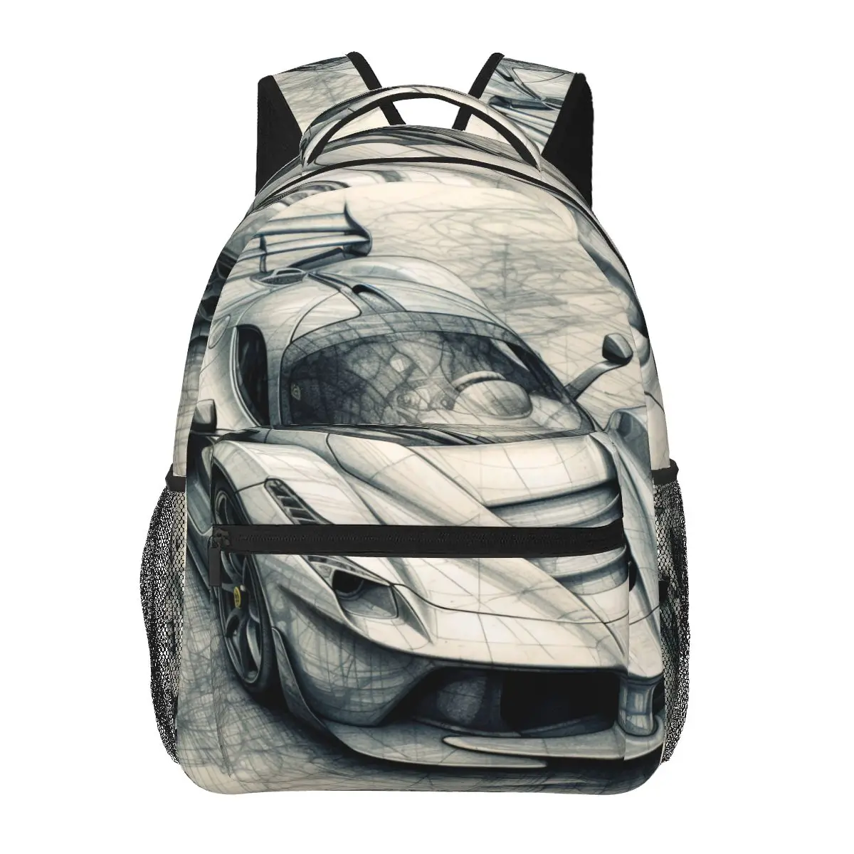 

Страстный спортивный рюкзак для автомобиля, рюкзак для рисования карандашом и трекинга, рюкзаки унисекс на заказ, мягкие школьные сумки, стильный рюкзак