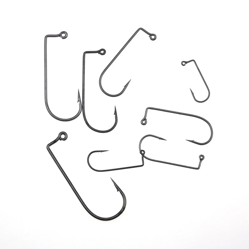 

100pcs/Pack 90 Degree Right Angle Barbed Hooks DIY Upside Down Homemade Jig Hook Tackle Hooks Accessories Pesca Iscas Silver