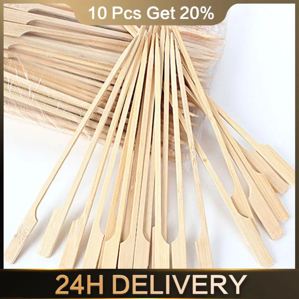 

Бамбуковые мини-палочки, Высококачественные принадлежности для кемпинга, кухонные аксессуары, палочки для барбекю, прочные бамбуковые палочки для кебаб